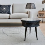 Artekko Strons Τραπέζι Βοηθητικό Στρογγυλό (51.5x51.5x58)cm