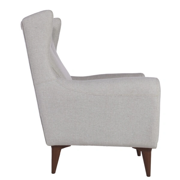 Artekko Rosie Γκρι Υφασμάτινη Μπερζέρα (90x70x100)cm