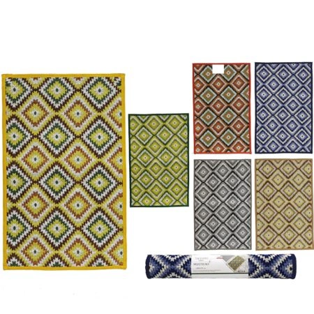 Χαλί  Πολύχρωμο 70% πολυεστέρας/30% βαμβάκι 55x140cm Σε 6 Χρώματα