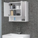 Καθρέπτης μπάνιου Delo Μegapap χρώμα λευκό 62x17,5x60εκ.