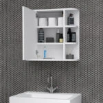 Καθρέπτης μπάνιου Diro Μegapap χρώμα λευκό 65x17,5x60εκ.