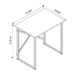 Γραφείο εργασίας Verne Megapap χρώμα pine oak 75x52x73,8εκ.