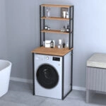 Έπιπλο πλυντηρίου Bobby Megapap χρώμα pine oak 67x60x178εκ.