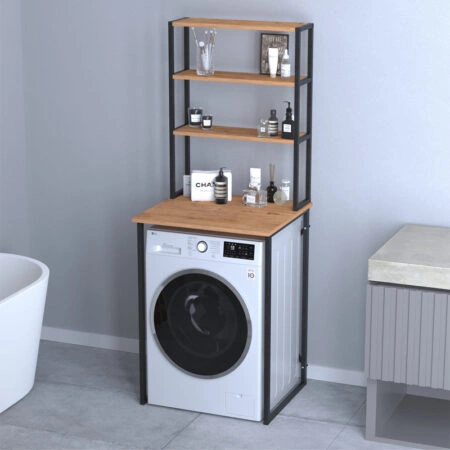 Έπιπλο πλυντηρίου Bobby Megapap χρώμα pine oak 67x60x178εκ.