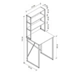 Έπιπλο πλυντηρίου Bobby Megapap χρώμα pine oak 67x60x178εκ.
