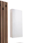 ΕΠΙΠΛΟ ΕΙΣΟΔΟΥ ΜΕ ΚΑΘΡΕΠΤΗ MYLES HM18080.01 ΜΕΛΑΜΙΝΗ ΣΟΝΑΜΑ-ΛΕΥΚΟ 100x37.1x199.5Υεκ