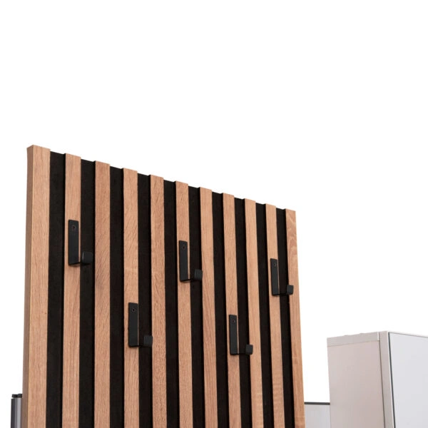 ΕΠΙΠΛΟ ΕΙΣΟΔΟΥ ΜΕ ΚΑΘΡΕΠΤΗ MYLES HM18080.01 ΜΕΛΑΜΙΝΗ ΣΟΝΑΜΑ-ΛΕΥΚΟ 100x37.1x199.5Υεκ