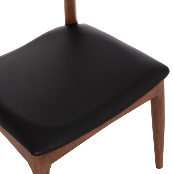 KΑΡΕΚΛΑ ΤΡΑΠΕΖΑΡΙΑΣ ALOR HM9947.03 RUBBERWOOD ΑΝΟΙΧΤΟ ΚΑΡΥΔΙ-ΜΑΥΡΟ PU 55x51x75Υεκ