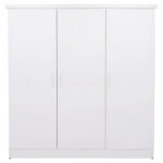 ΝΤΟΥΛΑΠΑ 3ΦΥΛΛΗ ΜΕ ΡΑΦΙΑ FUENTO HM2482.02 ΛΕΥΚΗ ΜΕΛΑΜΙΝΗ 120-116x40x123,5Υεκ.