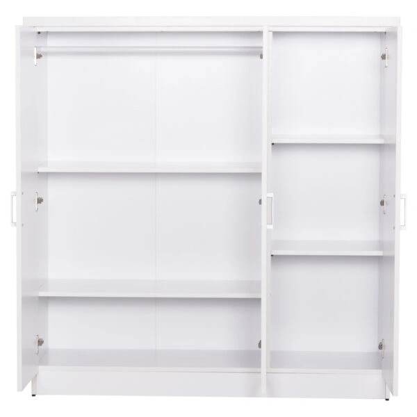 ΝΤΟΥΛΑΠΑ 3ΦΥΛΛΗ ΜΕ ΡΑΦΙΑ FUENTO HM2482.02 ΛΕΥΚΗ ΜΕΛΑΜΙΝΗ 120-116x40x123,5Υεκ.