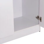 ΝΤΟΥΛΑΠΑ 3ΦΥΛΛΗ ΜΕ ΡΑΦΙΑ FUENTO HM2482.02 ΛΕΥΚΗ ΜΕΛΑΜΙΝΗ 120-116x40x123,5Υεκ.