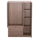 ΝΤΟΥΛΑΠΑ ΜΕ ΚΑΘΡΕΦΤΗ & ΣΥΡΤΑΡΙΑ JARRY HM2485.11 SONAMA OAK ΜΕΛΑΜΙΝΗ 119x48x183Υεκ