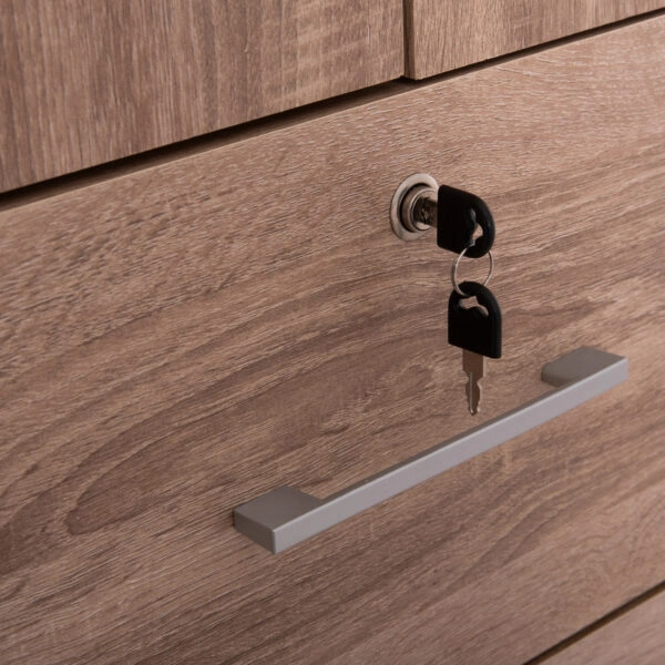 ΝΤΟΥΛΑΠΑ ΜΕ ΣΥΡΤΑΡΙΑ REINA HM2484.11 SONAMA OAK ΜΕΛΑΜΙΝΗ 80x48x183Υεκ.