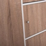 ΝΤΟΥΛΑΠΙ ΜΕ 4 ΑΠΟΘ.ΧΩΡΟΥΣ MATIN HM2480.01 SONAMA OAK-ΛΕΥΚΗ ΜΕΛΑΜΙΝΗ 117x39,5x99,5Υεκ
