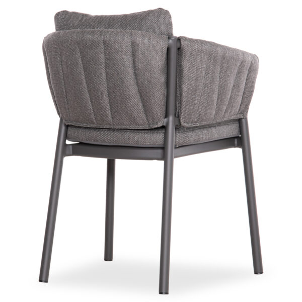 ΠΟΛΥΘΡΟΝΑ ΤΡΑΠΕΖΑΡΙΑΣ SHANKS HM6207.01 ΣΚΟΥΡΟ ΓΚΡΙ ΑΛΟΥΜ. & OLEFIN ΥΦΑΣΜΑ 63x61x75Υεκ