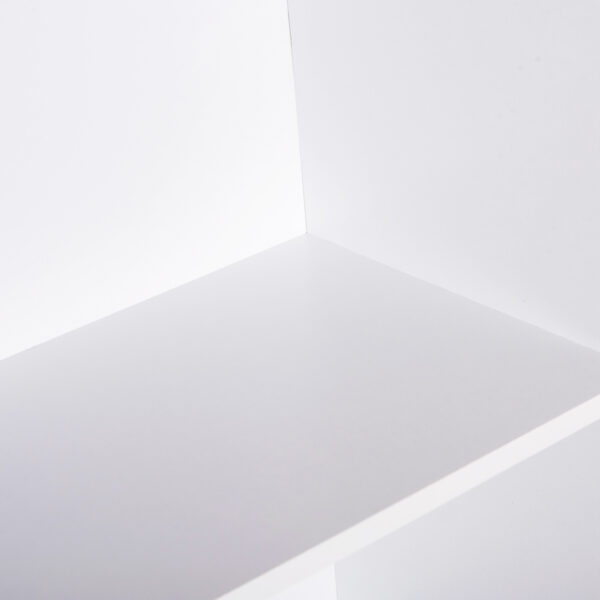 ΡΑΦΙΕΡΑ ΤΟΙΧΟΥ CUBICON HM9941.01 ΛΕΥΚΗ ΜΕΛΑΜΙΝΗ 38,5x23,5x80Υεκ.