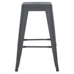 ΣΚΑΜΠΟ ΜΕΣΑΙΟΥ ΥΨΟΥΣ ΜΕΤΑΛΛΙΚΟ MELITA-PRO HM8573.50 ΓΚΡΙ 43x43x67Υεκ.