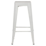 ΣΚΑΜΠΟ ΜΠΑΡ ΜΕΤΑΛΛΙΚΟ MELITA-PRO HM8642.41 ΣΕ ΛΕΥΚΟ ΜΑΤ 43x43x78Υεκ.