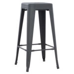 ΣΚΑΜΠΟ ΜΠΑΡ ΜΕΤΑΛΛΙΚΟ MELITA-PRO HM8642.50 ΣΕ ΓΚΡΙ 43x43x78Υεκ.