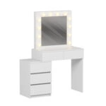 ΤΟΥΑΛΕΤΑ ΜΕ ΦΩΤΙΣΜΟ LED & ΣΥΡΤΑΡΙΑ BEYON HM2500.03 ΜΕΛΑΜΙΝΗ ΣΕ ΛΕΥΚΟ 80x40x140Υεκ.