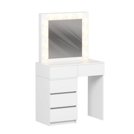 ΤΟΥΑΛΕΤΑ ΜΕ ΦΩΤΙΣΜΟ LED & ΣΥΡΤΑΡΙΑ BEYON HM2500.03 ΜΕΛΑΜΙΝΗ ΣΕ ΛΕΥΚΟ 80x40x140Υεκ.