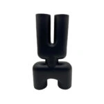 MORP ΒΑΖΟ 19x7x32 POLYRESIN ΜΑΥΡΟ