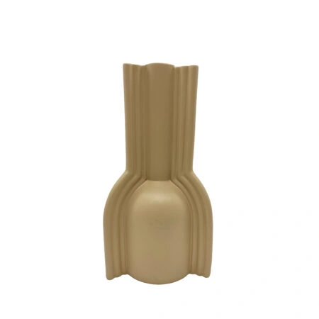 NORDI ΒΑΖΟ 13x13x25cm POLYRESIN ΜΠΕΖ