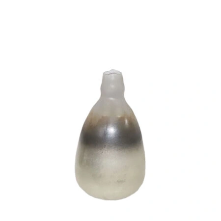 JEG ΒΑΖΟ 20x20x34cm ΓΥΑΛΙ ΧΡΥΣΟ ΜΠΡΟΝΖΕ ΑΣΗΜΙ