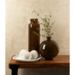 CRUSHED CARAMEL ΒΑΖΟ 28x28x24 ΑΝΑΚΥΚΛΩΜΕΝΟ ΓΥΑΛΙ CARAMEL