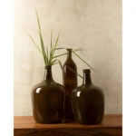 CRUSHED CARAMEL ΜΠΟΥΚΑΛΑ 12x12x56 ΑΝΑΚΥΚΛΩΜΕΝΟ ΓΥΑΛΙ CARAMEL