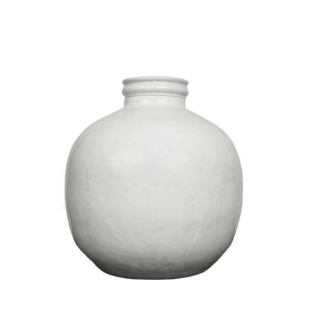 ICE AGE ΒΑΖΟ 32x32x35cm ΑΝΑΚΥΚΛΩΜΕΝΟ ΓΥΑΛΙ ΛΕΥΚΟ