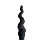 EMPLIR ΒΑΖΟ 11x8x30 POLYRESIN ΜΑΥΡΟ ΜΑΤ