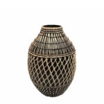 JABBAR ΒΑΖΟ 26x26x38 BAMBOO ΜΑΥΡΟ ΦΥΣΙΚΟ