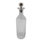 SHIRAN ΜΠΟΥΚΑΛΑ 10x10x37 ΓΥΑΛΙ ΔΙΑΦΑΝΟ SILVER ΑΛΟΥΜΙΝΙΟ