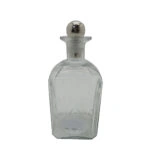 SHIRAN ΜΠΟΥΚΑΛΑ 10x10x26 ΓΥΑΛΙ ΔΙΑΦΑΝΟ SILVER ΑΛΟΥΜΙΝΙΟ