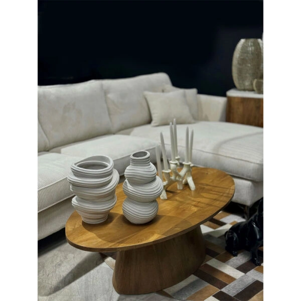 VOTSALO ΒΑΖΟ 27x25x33 POLYRESIN ΛΕΥΚΟ