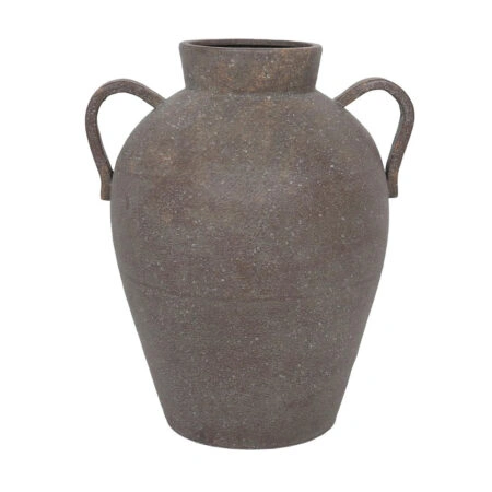 HYDRA ΒΑΖΟ 30x26x35 ΜΕΤΑΛΛΟ ΓΚΡΙ