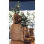 KENGO ΒΑΖΟ 26x26x38 ΞΥΛΟ ΦΥΣΙΚΟ