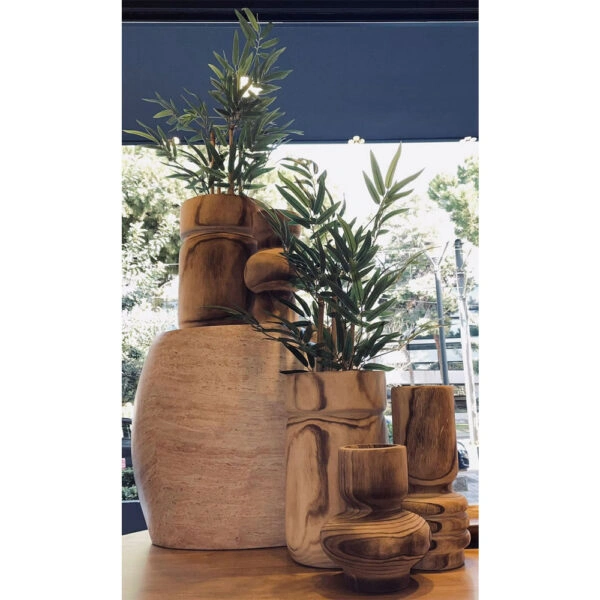 KENGO ΒΑΖΟ 26x26x38 ΞΥΛΟ ΦΥΣΙΚΟ