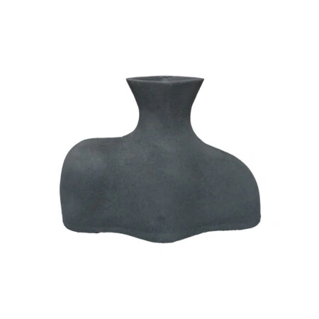 DANEET ΒΑΖΟ 31x17x22cm ΑΛΟΥΜΙΝΙΟ ΓΚΡΙ