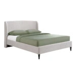 TEDDY ΚΡΕΒΑΤΙ (ΓΙΑ ΣΤΡΩΜΑ 160x200cm) ΓΚΡΙ ΑΝΟΙΧΤΟ 221x171.5x111cm