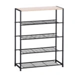 ZAPATO ΠΑΠΟΥΤΣΟΘΗΚΗ 4ΡΑΦΙΑ SONOMA ΜΑΥΡΟ 63x30xH83cm