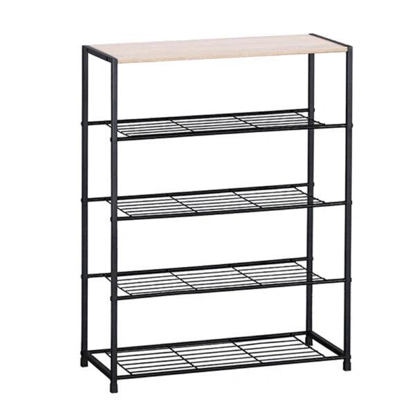 ZAPATO ΠΑΠΟΥΤΣΟΘΗΚΗ 4ΡΑΦΙΑ SONOMA ΜΑΥΡΟ 63x30xH83cm