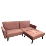 Καναπές Κρεβάτι Γωνιακός  ALFVIN Σάπιο Μήλο Ύφασμα 211x158x83cm