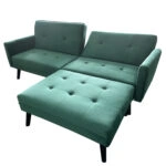 Καναπές Κρεβάτι Γωνιακός  ALFVIN Πράσινο Ύφασμα 211x158x83cm