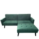 Καναπές Κρεβάτι Γωνιακός  ALFVIN Πράσινο Ύφασμα 211x158x83cm