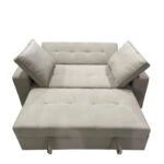 Καναπές Κρεβάτι Διθέσιος  AISHA Καφέ Ύφασμα 176x102x91cm