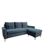 Καναπές Γωνιακός BLAZE Αναστρέψιμος Γκρι Ύφασμα 190x128x82cm