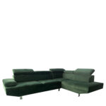 Καναπές Γωνιακός OZMA Πράσινο Ύφασμα 254x160x70cm