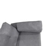 Καναπές Γωνιακός  GLINDA Αριστερή Γωνία Γκρι Ύφασμα 282x197x90cm